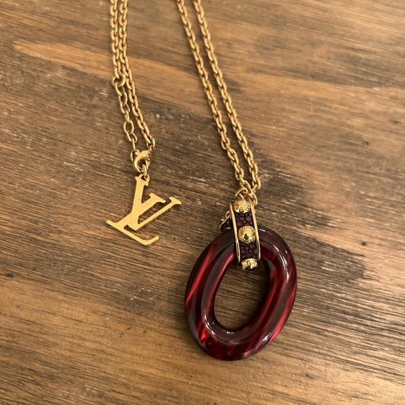 Louis Vuitton Pendant Gimme a clue Necklace LV Gold - Picture 8 of 15